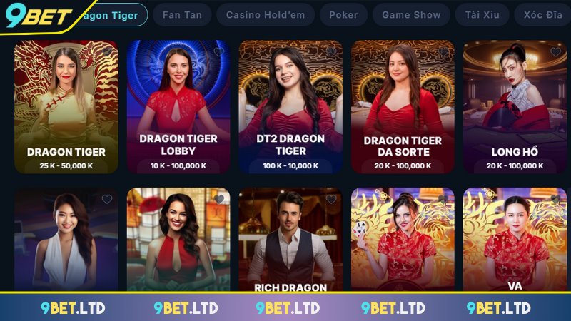 Live Casino 9bet - Điểm Đến Cho Ai Đam Mê Cá Cược Online Sảnh live casino tại 9bet có dàn dealer chuyên nghiệp